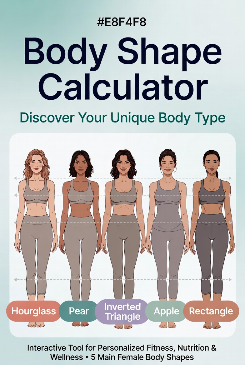 Body Shape Calculator: Identify Your Type & Unlock Personalized Fitness, Nutrition & Wellness Strategies”