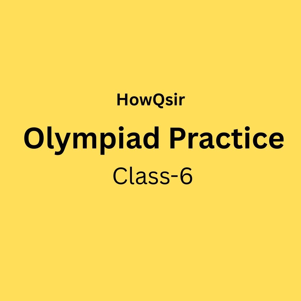 HowQsir Olympiad Practice, Class 6